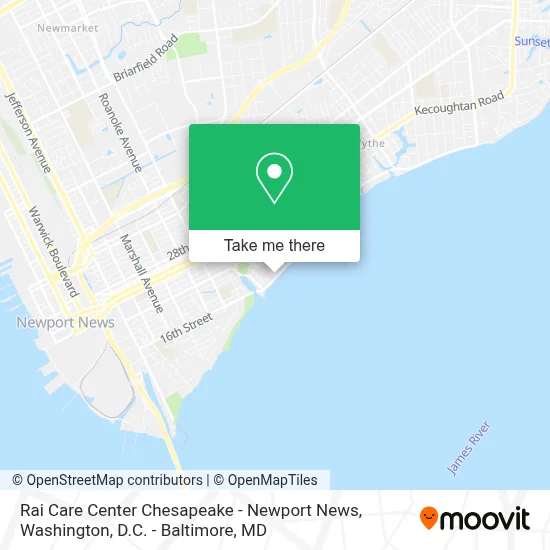 Rai Care Center Chesapeake - Newport News map