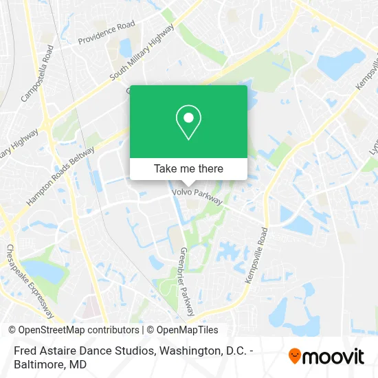 Fred Astaire Dance Studios map