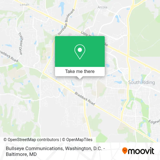 Bullseye Communications map