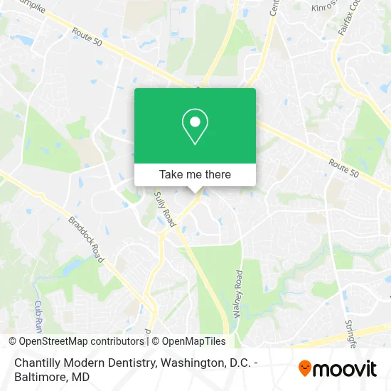 Chantilly Modern Dentistry map