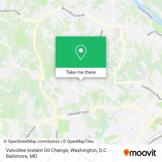 Valvoline Instant Oil Change map