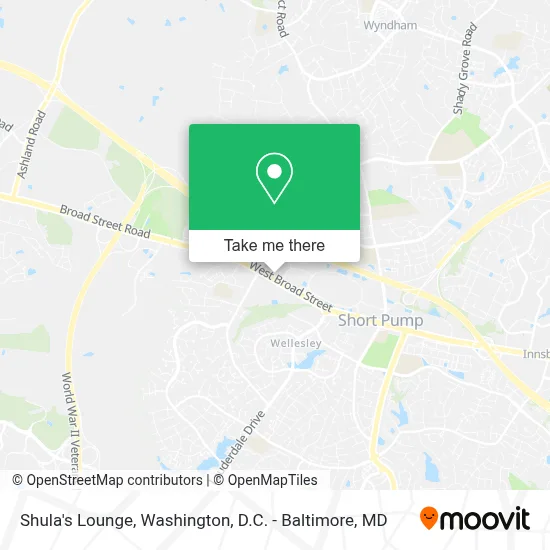 Shula's Lounge map
