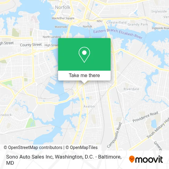 Sono Auto Sales Inc map