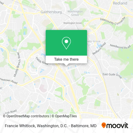 Francie Whitlock map