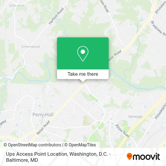 Ups Access Point Location map