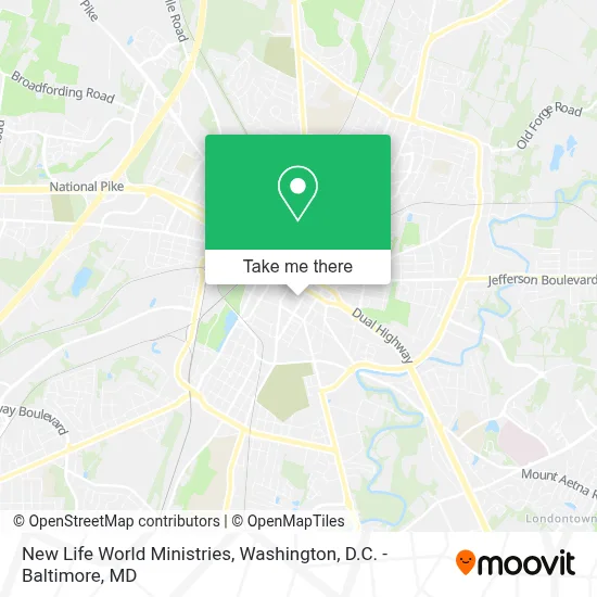 New Life World Ministries map