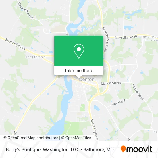 Betty's Boutique map