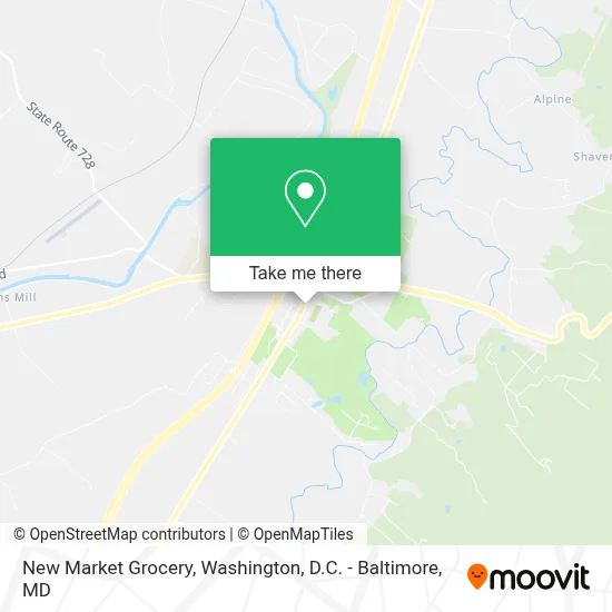 New Market Grocery map