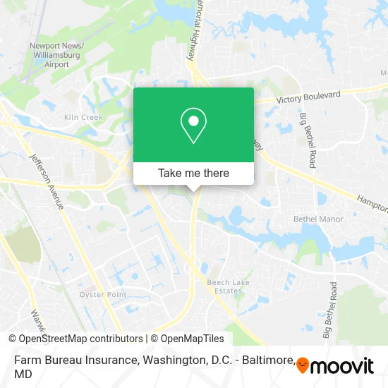 Farm Bureau Insurance map