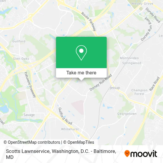 Scotts Lawnservice map