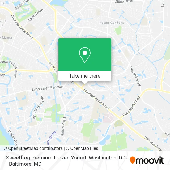 Sweetfrog Premium Frozen Yogurt map