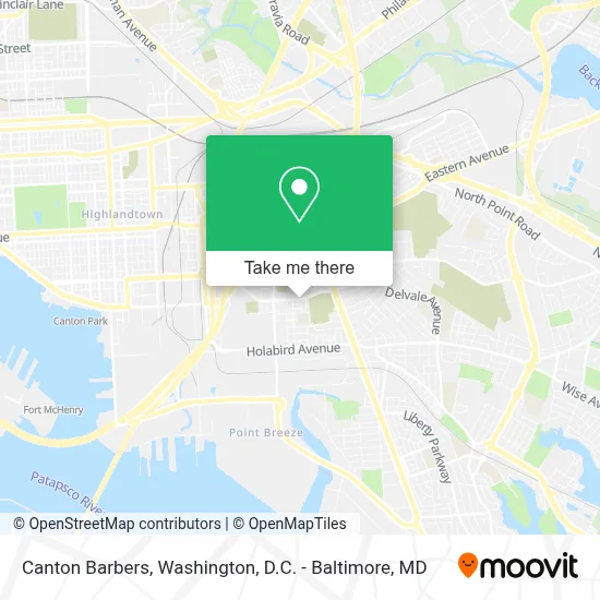 Canton Barbers map