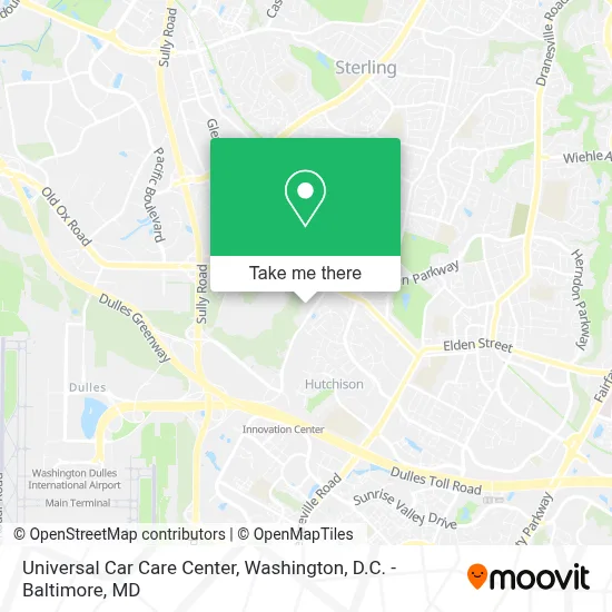 Universal Car Care Center map