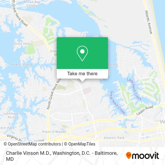 Charlie Vinson M.D. map