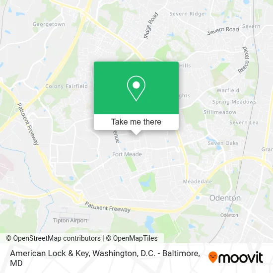 American Lock & Key map