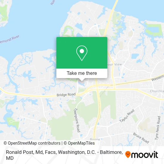 Ronald Post, Md, Facs map