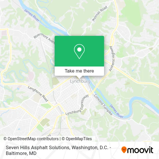 Seven Hills Asphalt Solutions map