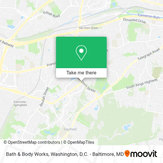 Bath & Body Works map