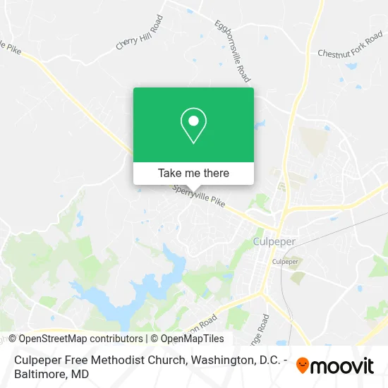 Culpeper Free Methodist Church map