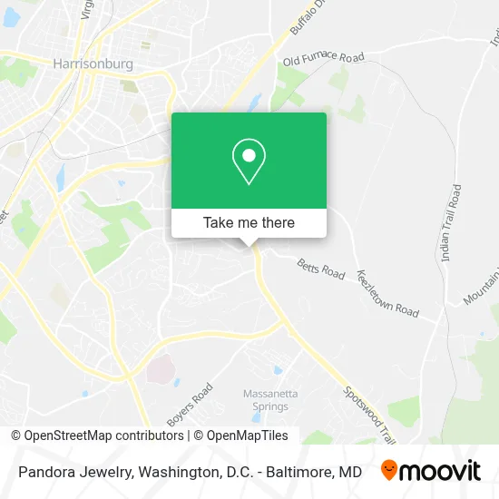 Pandora Jewelry map