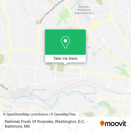 National Pools Of Roanoke map