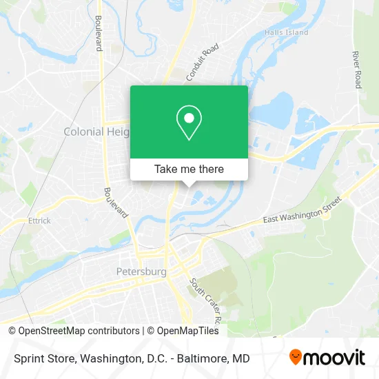 Sprint Store map