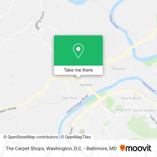 The Carpet Shops map