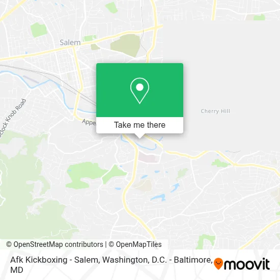 Afk Kickboxing - Salem map