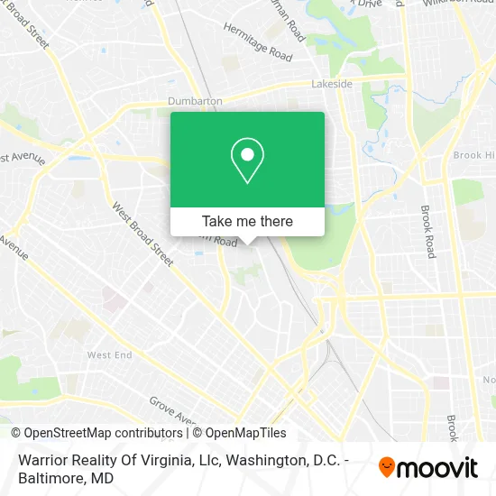 Warrior Reality Of Virginia, Llc map