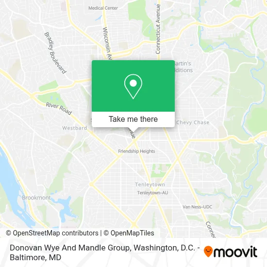 Donovan Wye And Mandle Group map