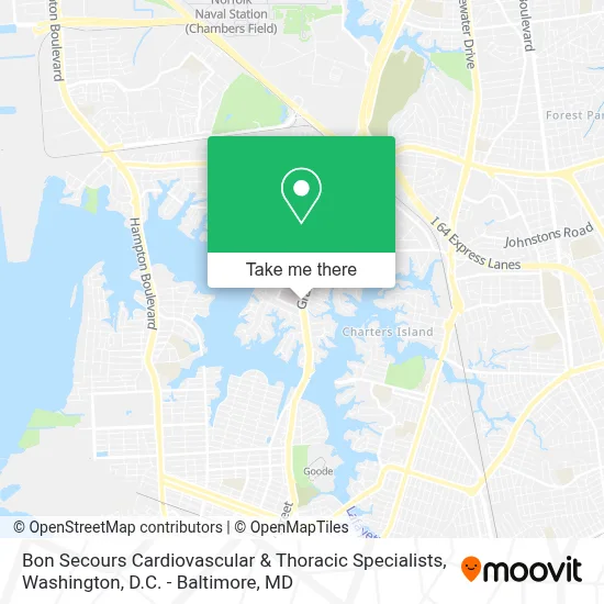 Bon Secours Cardiovascular & Thoracic Specialists map