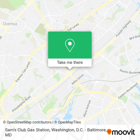 Sam's Club Gas Station map
