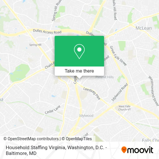 Household Staffing Virginia map