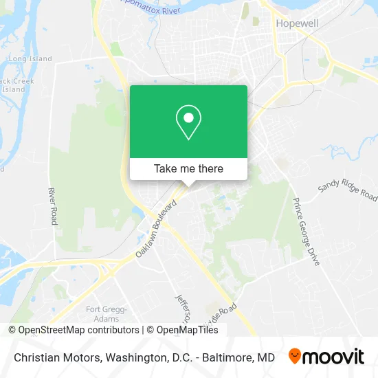 Christian Motors map