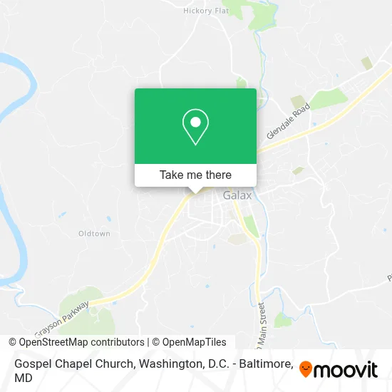 Gospel Chapel Church map