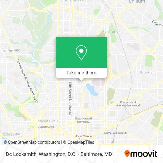 Dc Locksmith map