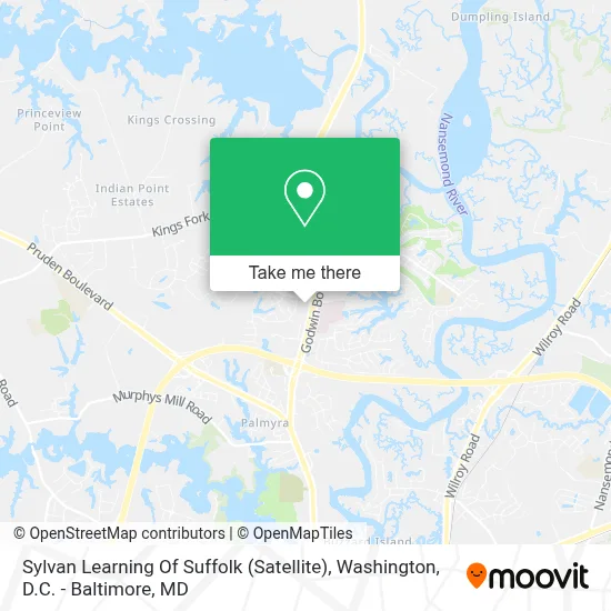 Sylvan Learning Of Suffolk (Satellite) map