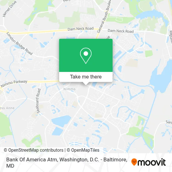 Bank Of America Atm map
