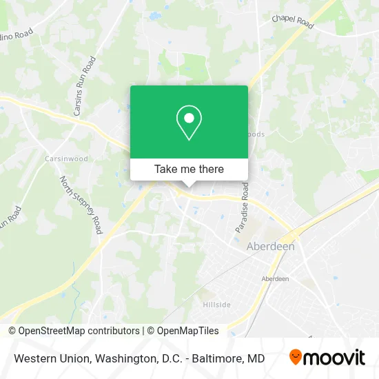 Western Union map