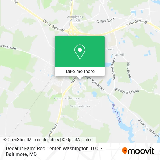 Decatur Farm Rec Center map