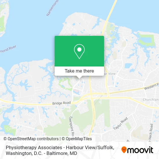 Physiotherapy Associates - Harbour View / Suffolk map