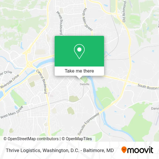 Thrive Logistics map
