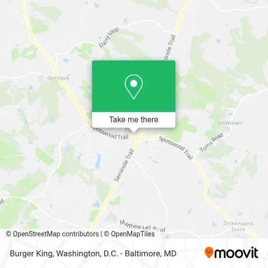 Burger King map