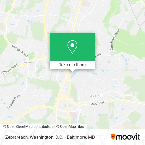 Zebrareach map