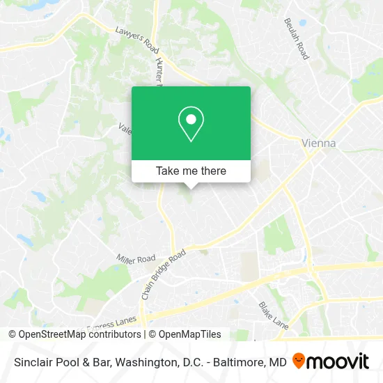 Sinclair Pool & Bar map