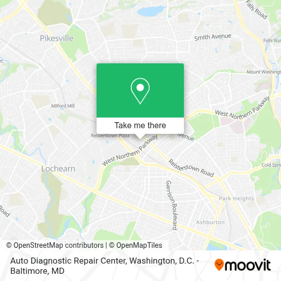 Auto Diagnostic Repair Center map