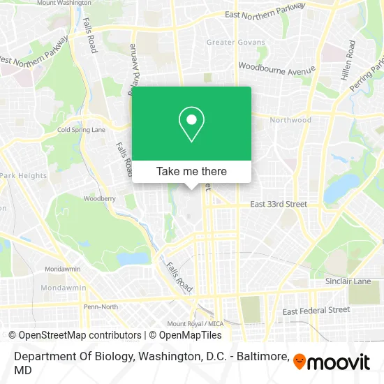 Department Of Biology map