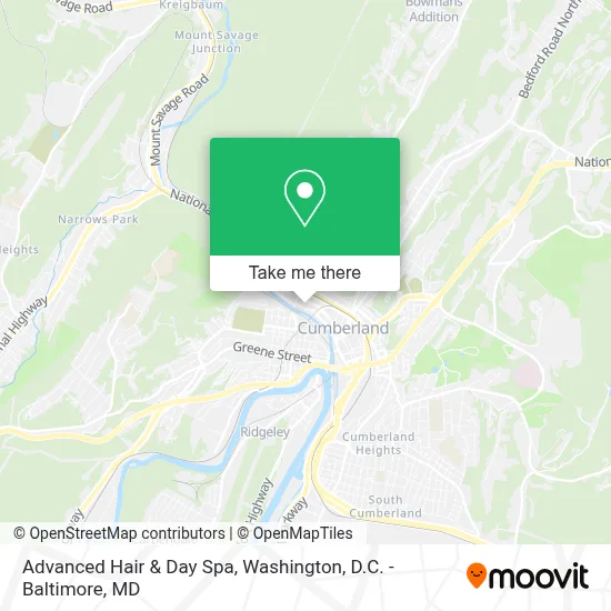 Advanced Hair & Day Spa map