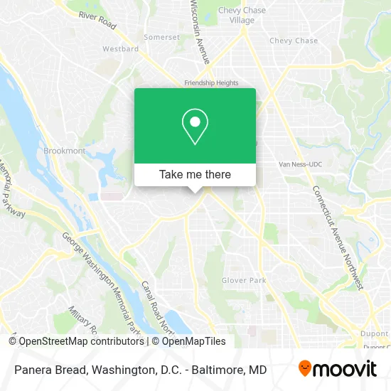 Panera Bread map
