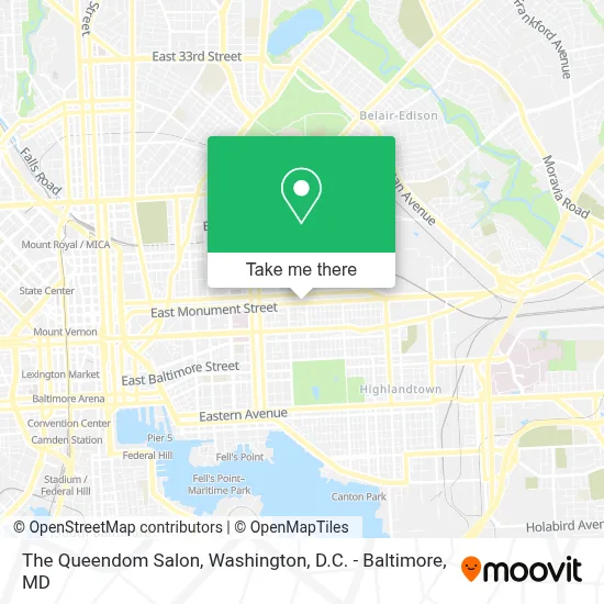 The Queendom Salon map